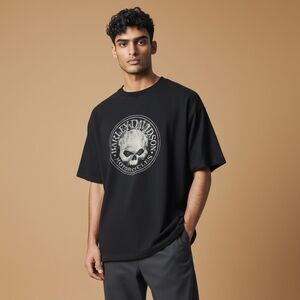 Harley-Davidson Men's Skull Graphic T-Shirt Black Size XL Alexandria MN